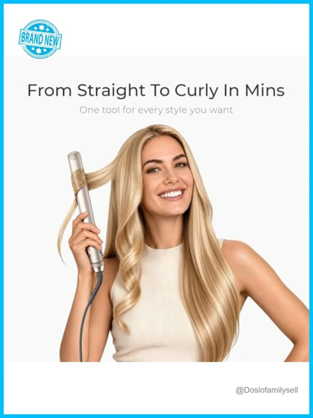 Titanium Flat Iron Hair Straightener & Curler 2 in 1 Travel Dual Voltage
